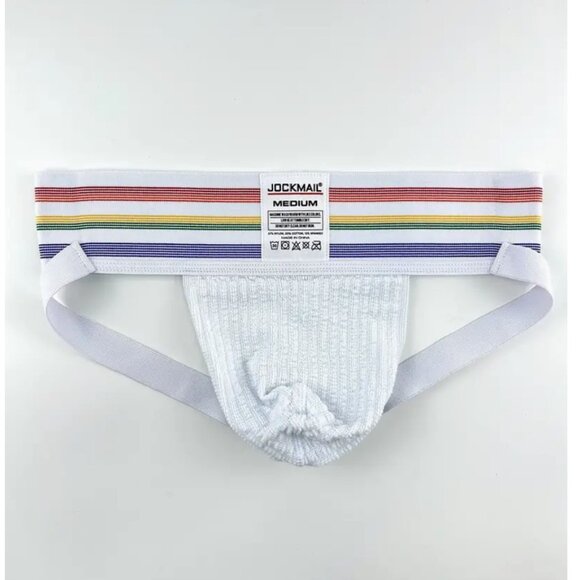 Jockmail Extra Wide Waistband Rainbow Jockstrap Large - Picture 5 of 12